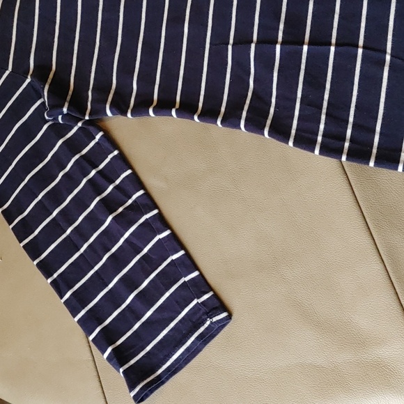 3/$25 Merona Blue and White Striped Shirt - Picture 2 of 5